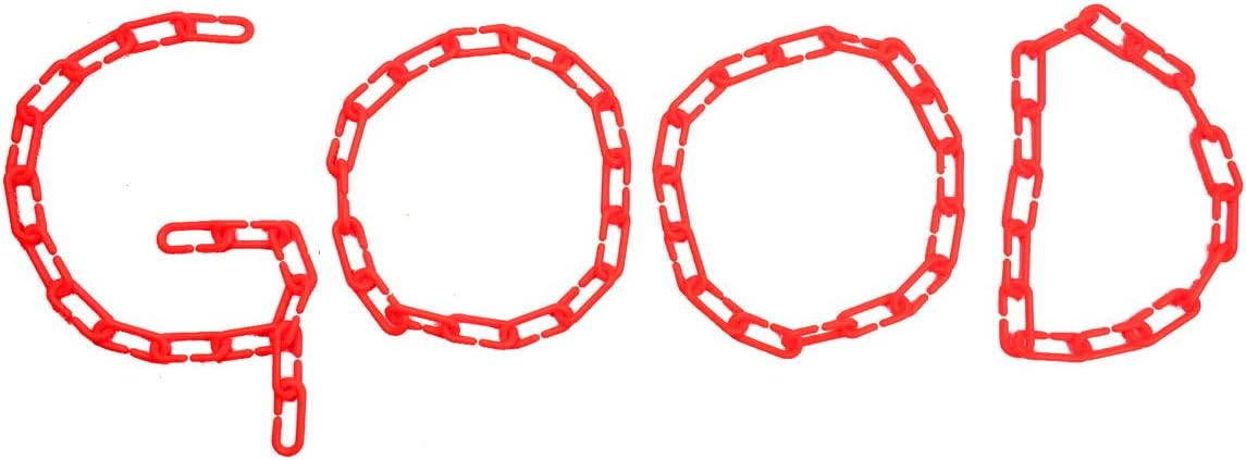 200-Piece Rainbow Plastic Chain Links & Toys - Interlocking C-Clip Bird Cage Accessories for Parakeets, Sugar Gliders, Small Pets (Climbing/Swinging Toys)