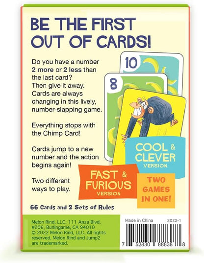 Melon Rind Jump 1, Math Game for Kids Learning Adding and Subtracting by 1, Lively, Card Game, Quick Activity for Boosting Math Confidence, Easy Screenless Fun, Perfect for Kindergarteners, Ages 5+