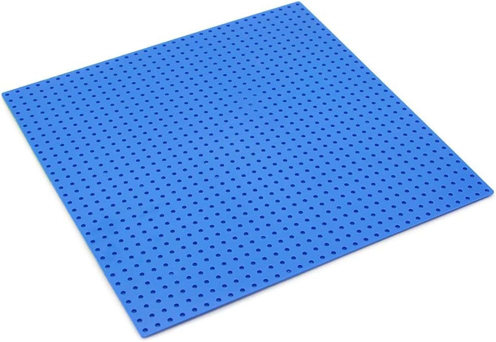 Feleph Classic Blue Baseplate for City Beach Road, Ocean Island Street Water Base Plate 10 x 10 Inches, Pirates Sea Toy Kit for Building Bricks Compatible with All Major Brands (Straight 4PCS)