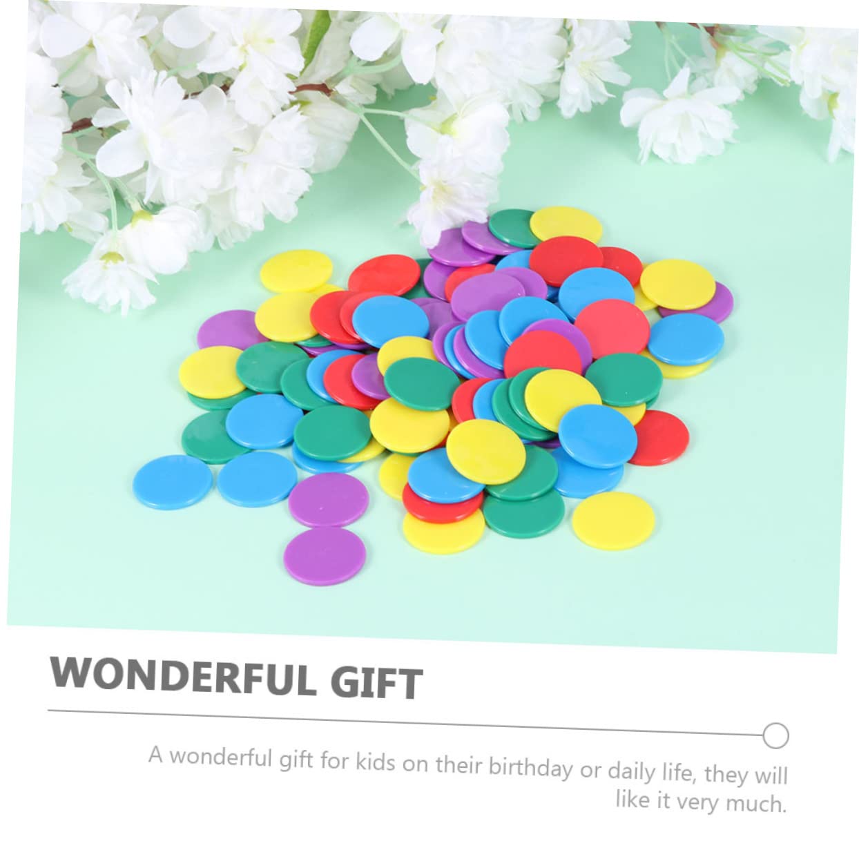 DOITOOL 300pcs Colorful Counting Chips for Math Learning Counters Teaching Supplies for Boys and Girls for Cognitive Development and Classroom Activities