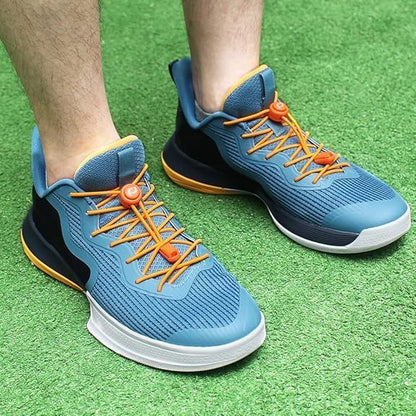 RJ-Sport Tieless Elastic Shoe Laces - Heavy Duty No Tie Shoelaces for Kids and Adult with Strong Lock and Speed Shoestrings