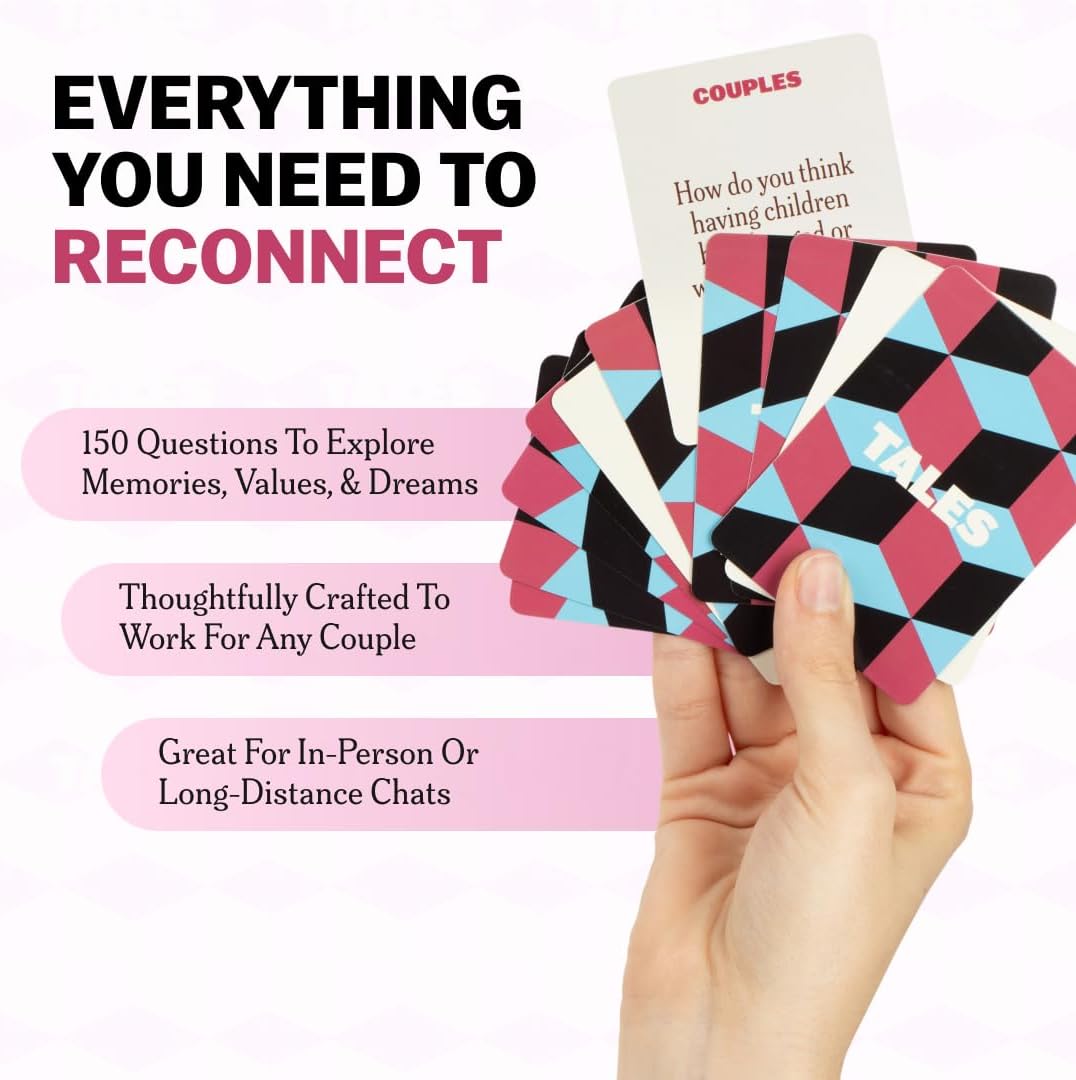 TALES 150 Conversation Cards, Friends Edition, Fun Friend Games for Adults, Teens, Kids, Perfect for Parties, Game Nights, Gifts & Gatherings, Conversations with Friends, Meaningful Connections