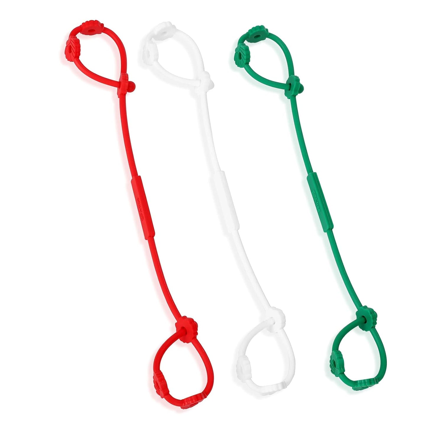 Toy Safety Straps, Socub Silicone Adjustable Baby Pacifier Teether Straps, 4pcs Toddler Toy Bottle Harness Straps for Strollers, High Chair, Cribs, Bags, BPA Free, Multi Colors