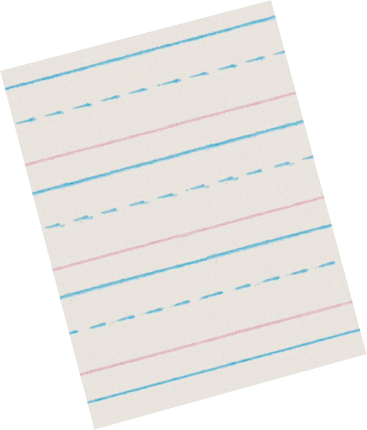 School Smart Zaner-Bloser Writing Paper, Handwriting Practice Lined Paper, Grade 2 to 3 Learning, 1/2 Inch Rule, 10-1/2 x 8 Inches, 500 Sheets