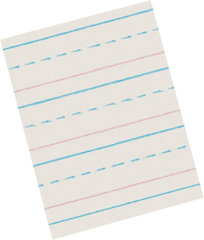 School Smart Zaner-Bloser Writing Paper, Handwriting Practice Lined Paper, Grade 2 to 3 Learning, 1/2 Inch Rule, 10-1/2 x 8 Inches, 500 Sheets