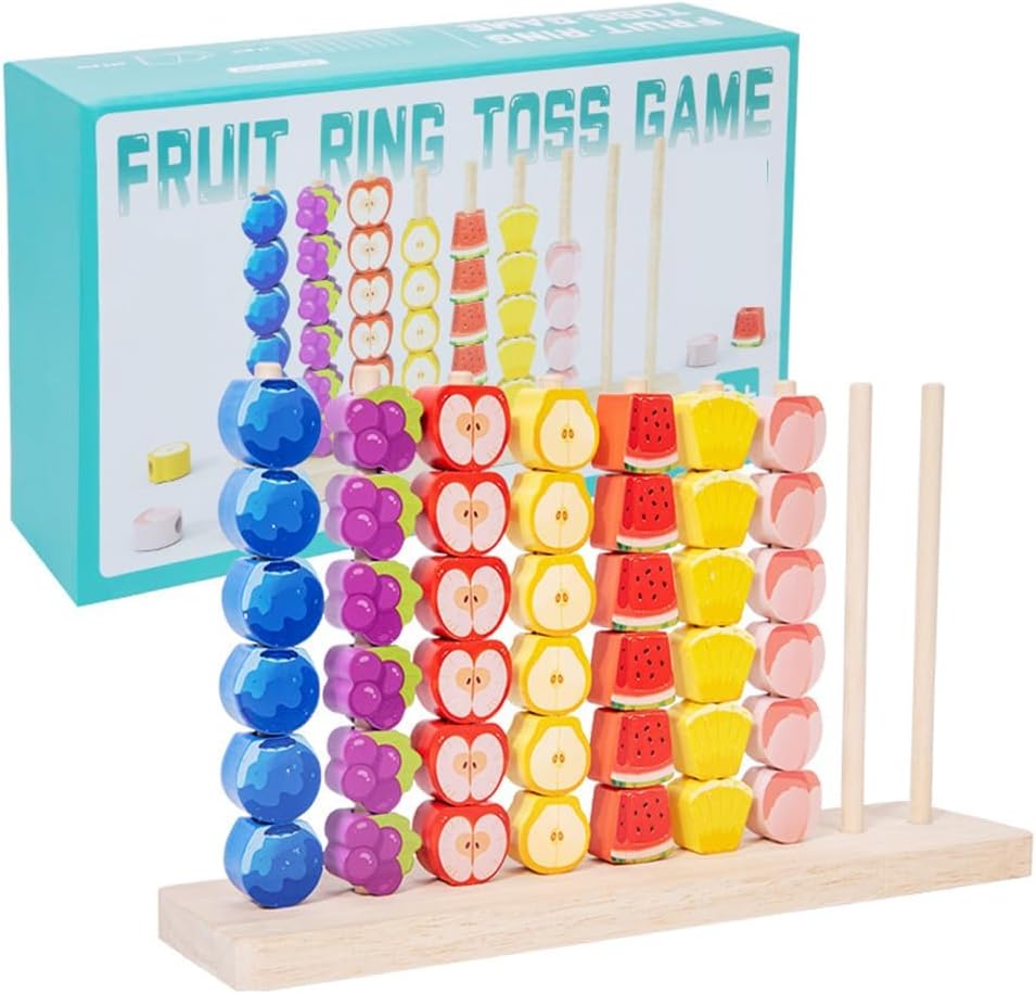 2026 New Fast-Paced Rainbow Ring Stacking Puzzle Game, Upgrade Wooden Color Match Challenge Game for Family Fun and Strategy Lovers, Color Matching Stacking Puzzle Game (A0.3)