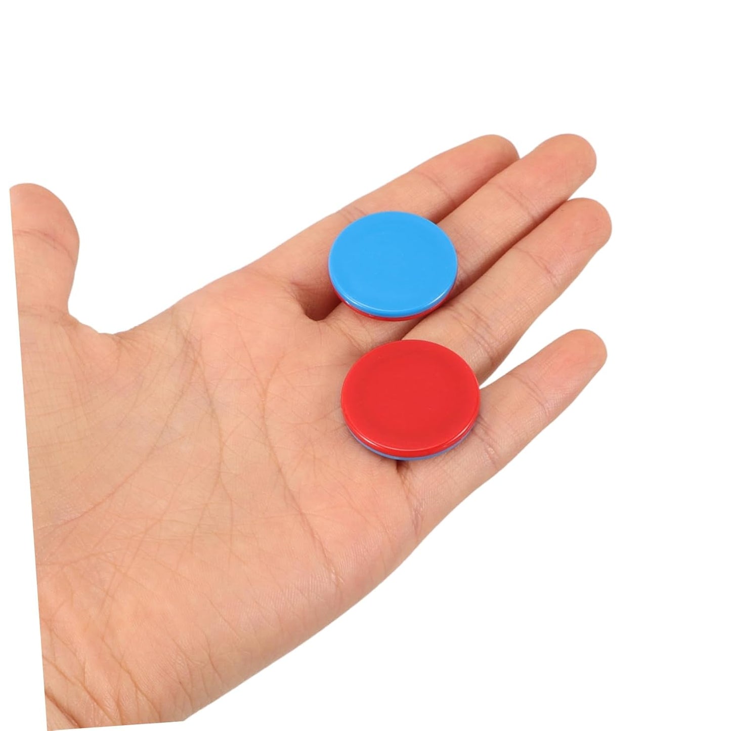 HOMSFOU 50pcs Dual Color Counting Chips for Math Manipulatives for Addition Subtraction Practice Versatile Classroom Tokens for Fun Learning Activities Kindergarten