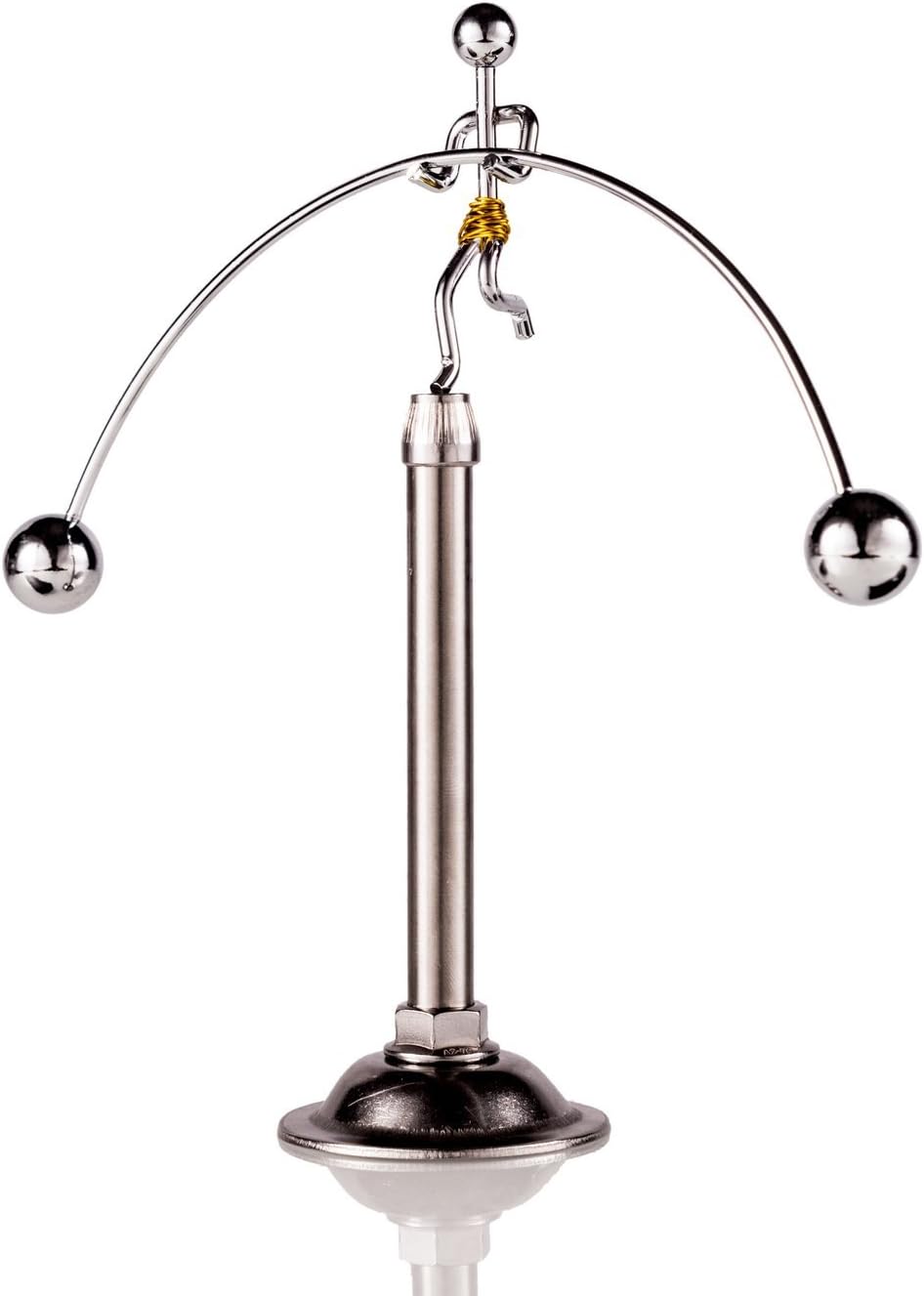 Sunnytech Steel Balance Physics Toy Weightlifter Kinetic Art Balance Toy Balancing Decompressive Science Home Office Toy for Desk Decor WJ020