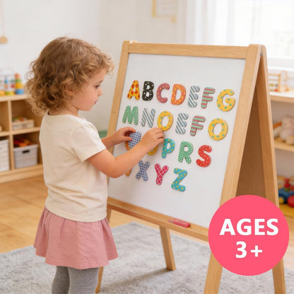 100 Pcs Alphabet Magnets for Refrigerator Uppercase Lowercase Magnetic Letters Fridge ABC Magnet for Preschool Learning Spelling