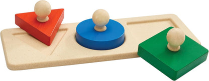 PlanToys® Sorting Boat Toy | Wooden Shape Sorter Toy for Toddlers 3+ | Montessori Educational Boat Puzzle with 6 Blocks | Develops Fine Motor Skills, Shape Matching & Problem-Solving