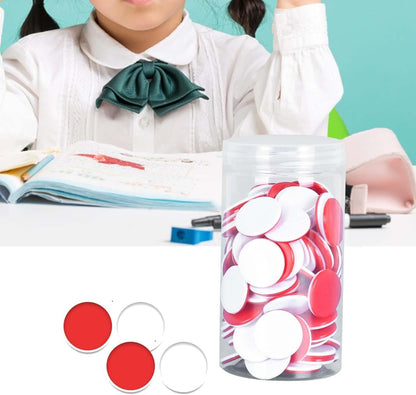 100 Pieces Learning Counters Two Color Counters for Math Practice Bingo Chips Math Counters for Kids for Game Classroom