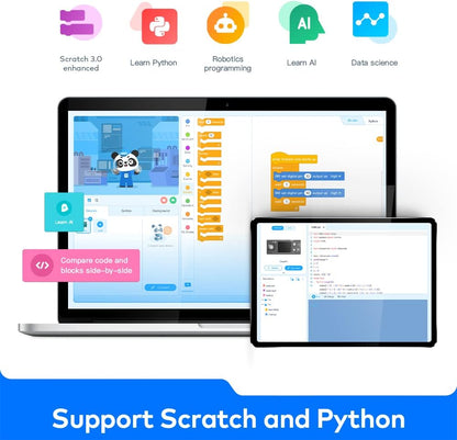 Makeblock CyberPi Project-Based Kit: Coding for Kids 8-12, STEM Programmable Robot with Scratch & Python Support, IoT Technology & Built-in WiFi Module