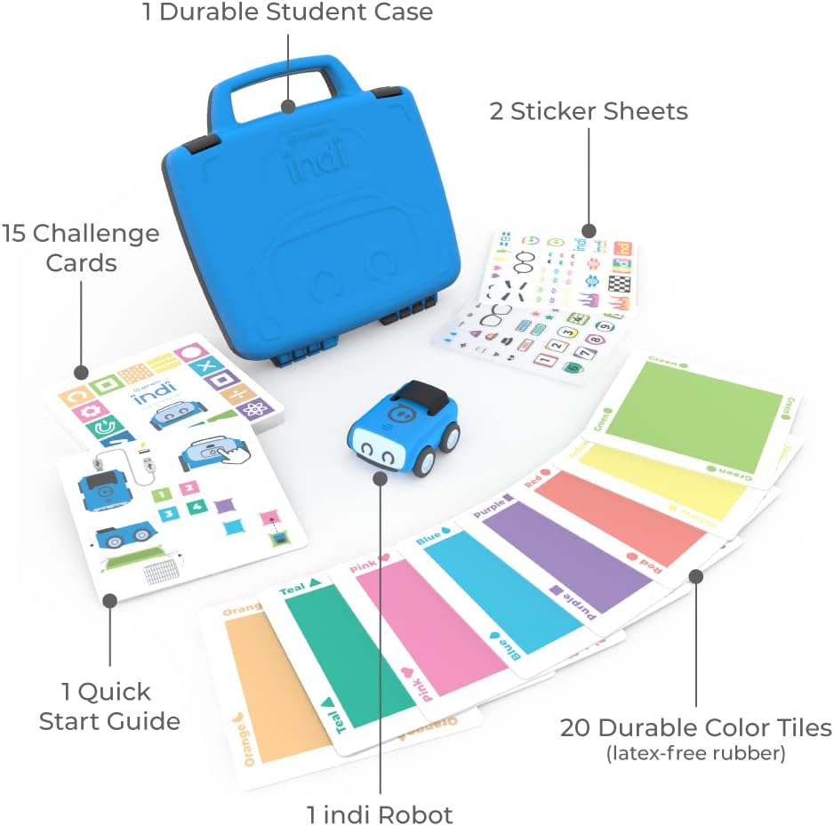 sphero Indi At-Home Learning Kit - Screenless Coding Robot for Kids 4+ - Build Mazes, Learn Computational Thinking - Problem Solve Like an Engineer - Educational STEM Toy for Creative Minds