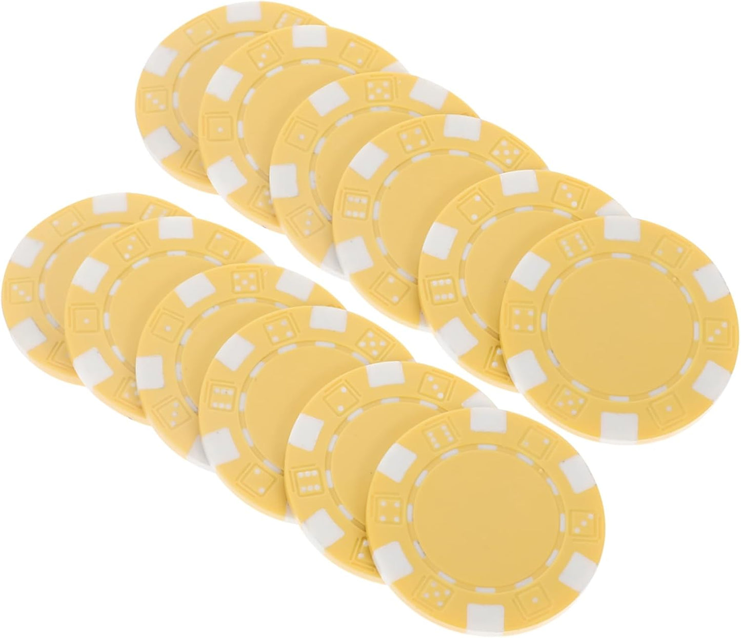 50Pcs Plastic Gaming Chips for Poker Counting Chips for Math Learning and Games Portable Entertainment Tokens for Family and Friends Gatherings