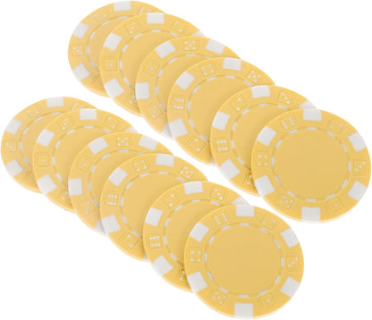 50Pcs Plastic Gaming Chips for Poker Counting Chips for Math Learning and Games Portable Entertainment Tokens for Family and Friends Gatherings