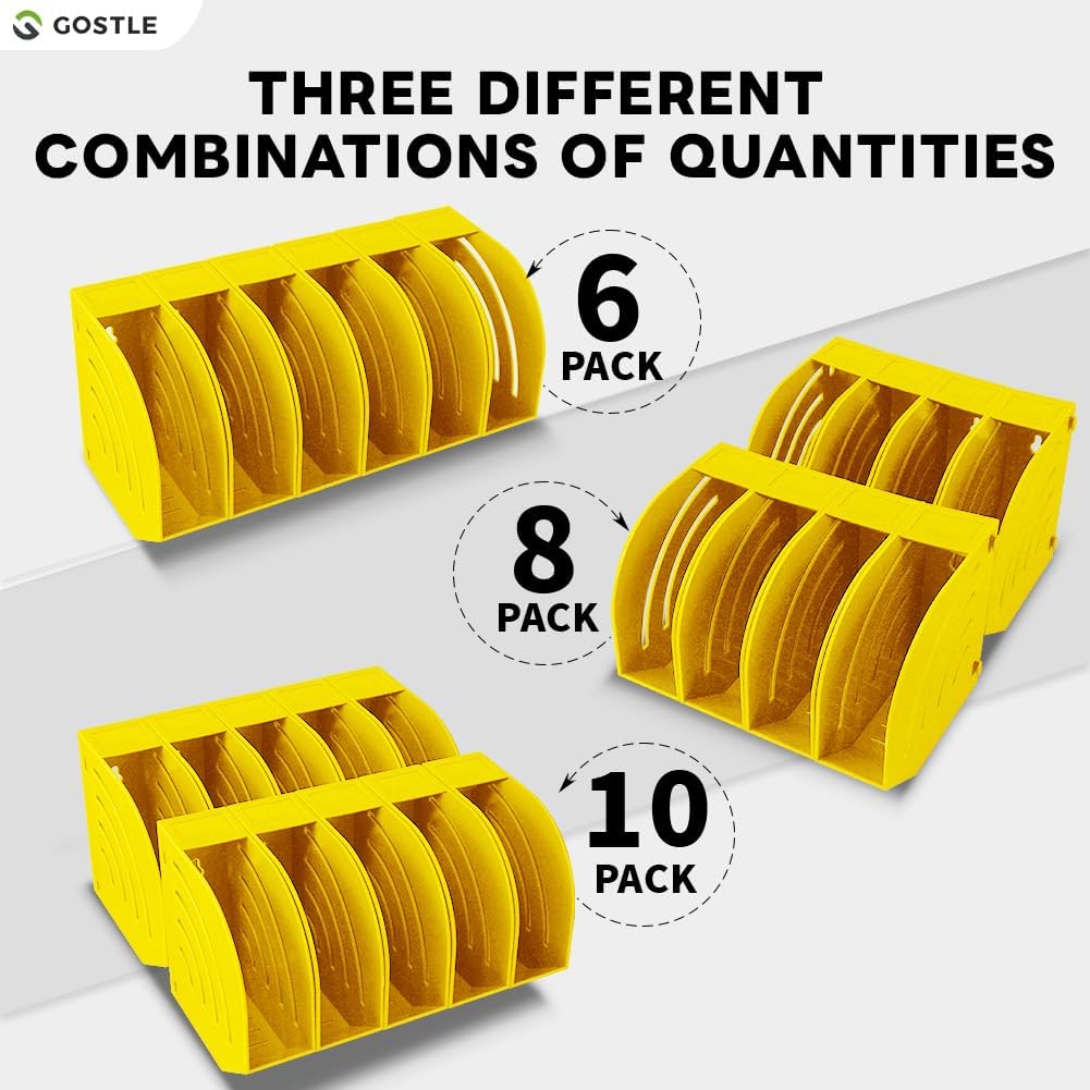 5 Inch Professional Sanding Discs Storage Bins - 8 Bins Set for Efficient Organization, Offset Snap-On Connection, Grit Classification, Space-Saving Design and Versatile Application, Red
