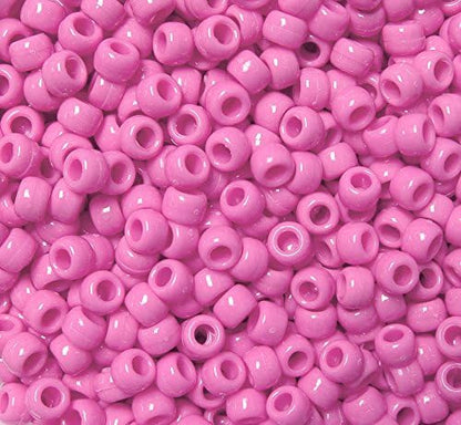 JOLLY STORE Crafts - Pony Beads, Easy-to-Use Reusable Jewelry-Making/Bracelet Beads for Art, Craft Decorations & More, 9 x 6 mm, Crafted in The USA, Opaque Tan, 500 pcs (Pack of 1)