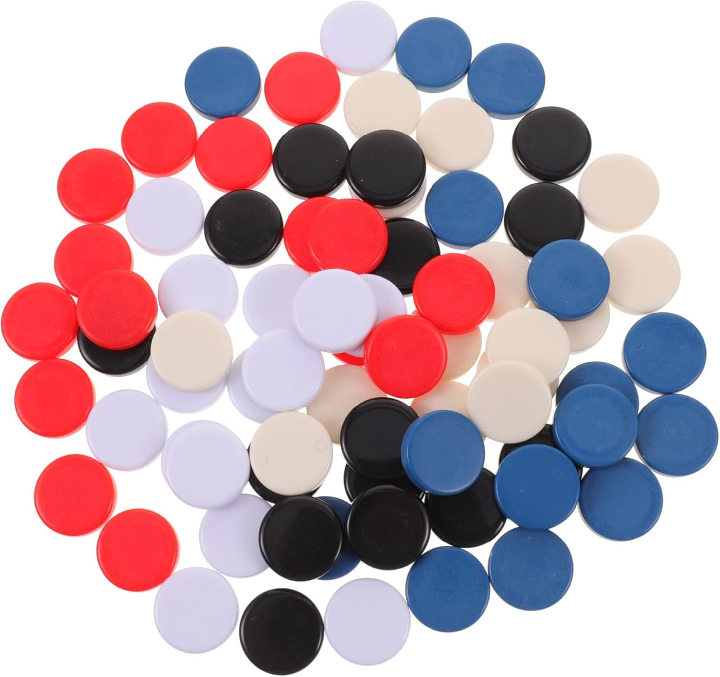 75Pcs Blank Game Chip Counting Markers for Teaching Aid Smooth Edges Safe Material for Games and Math Learning
