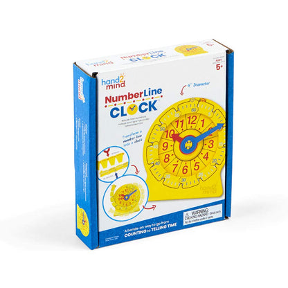 Learning Resources 24-Hour Number Line Clock Single Student Set