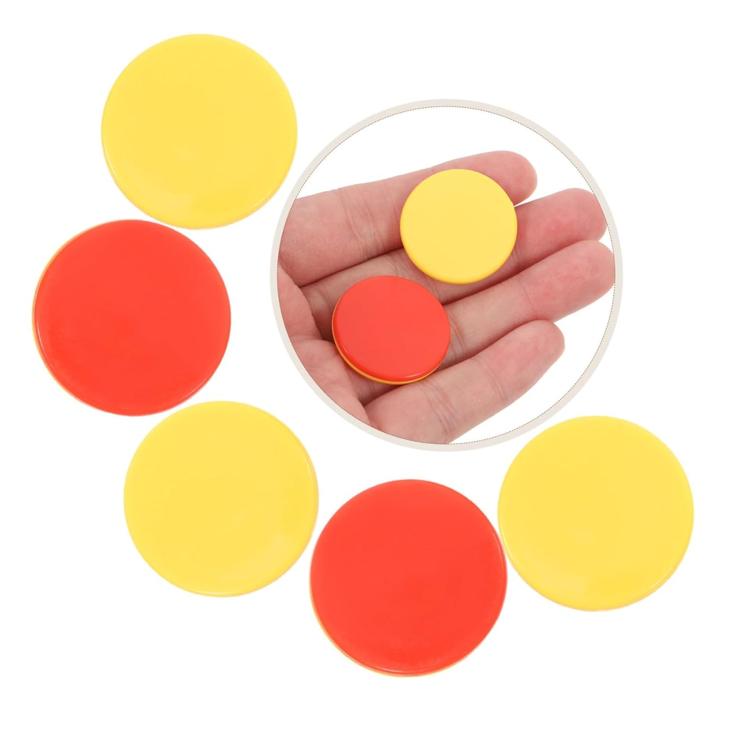100pcs Math Counting Chips Two Round Disks for Sorting and Learning for Classroom Activities and Home Education Math Skills Fun and Engaging Play