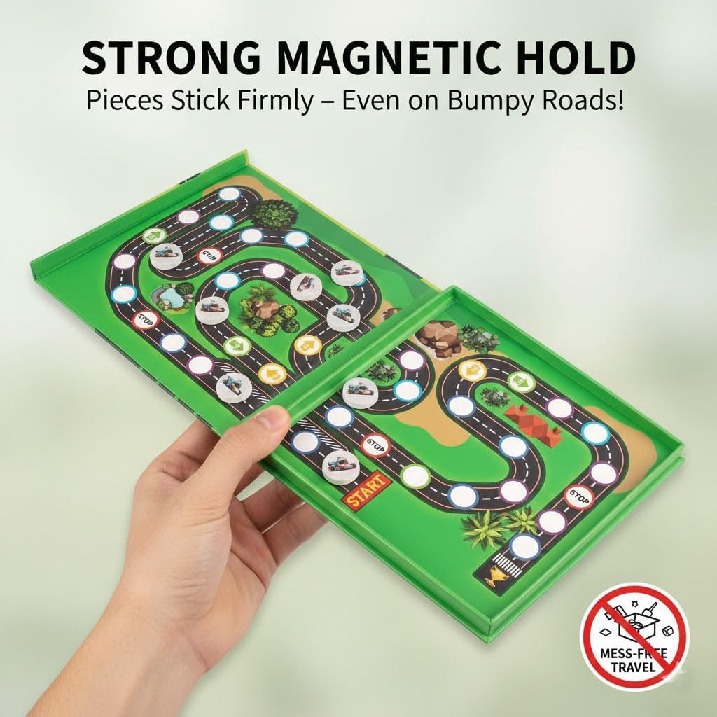TRAVOFUN Magnetic Fishing Game Book - Travel Toys for Toddlers 3-5 - Car Road Trip Essentials & Airplane Activities for Kids - Montessori Learning Gift with 2 Poles & 27 Ocean Fish (Quiet & Portable)