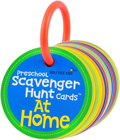MOLLYBEE KIDS Toddler Scavenger Hunt Cards at Home, Toddler Activity, Ages 2, 3, Indoor Scavenger Hunt Game