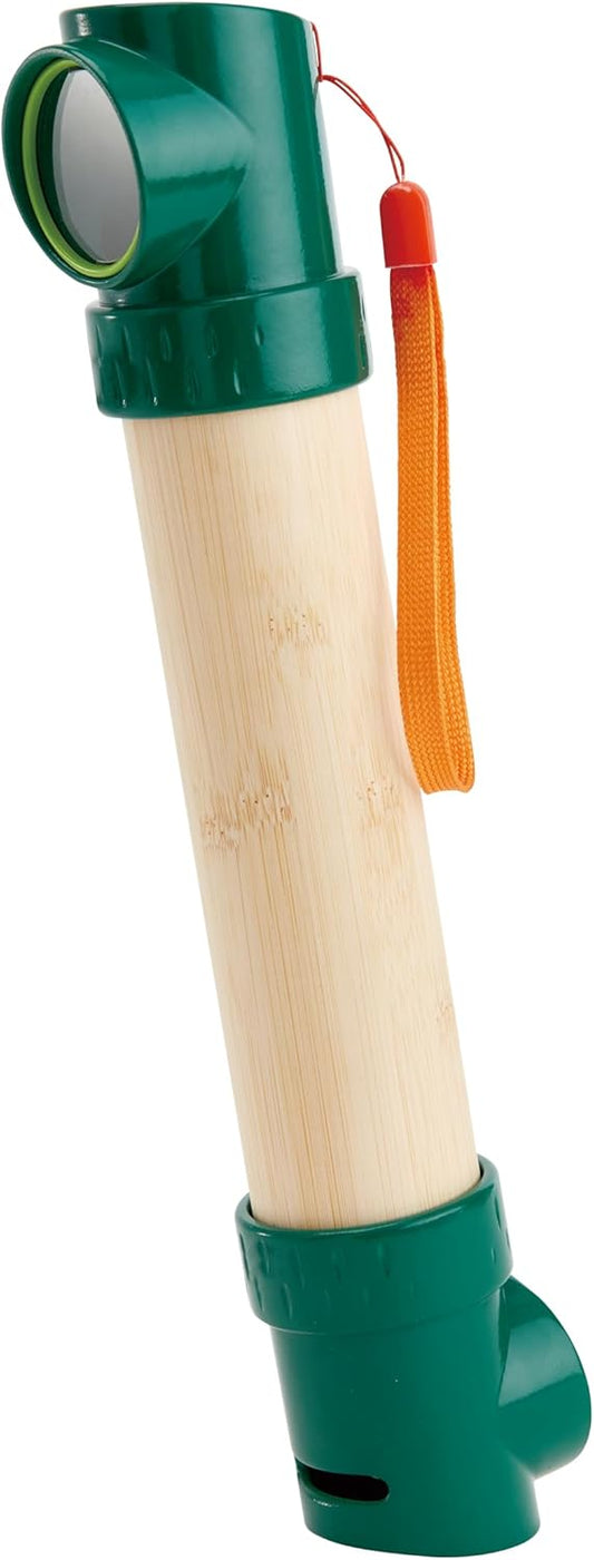 Hape Hide &-Seek Periscope| Bamboo & Plant Plastic Periscope for Hide &-Seek & Spy Games for Children Ages 5 & Up, Green (E5569)