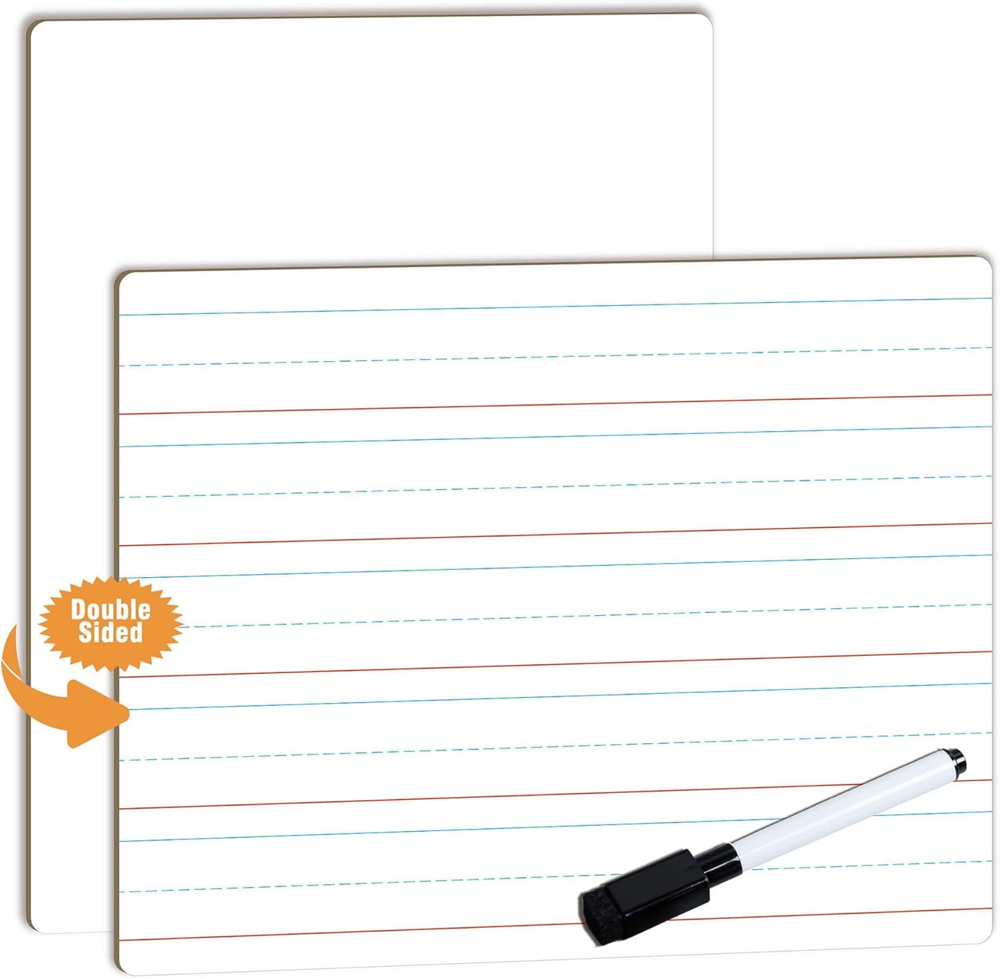 Dry Erase Lined Whiteboard for Kids, White Board with Lines for Writing, Handwriting Practice Board for School and Homeschool Supplies