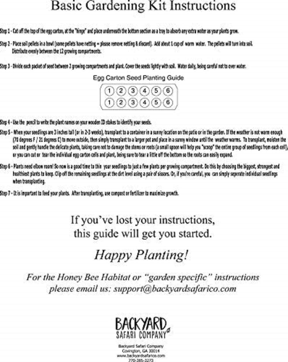 Backyard Safari Company Grow Gardens, Honey Bee Habitat