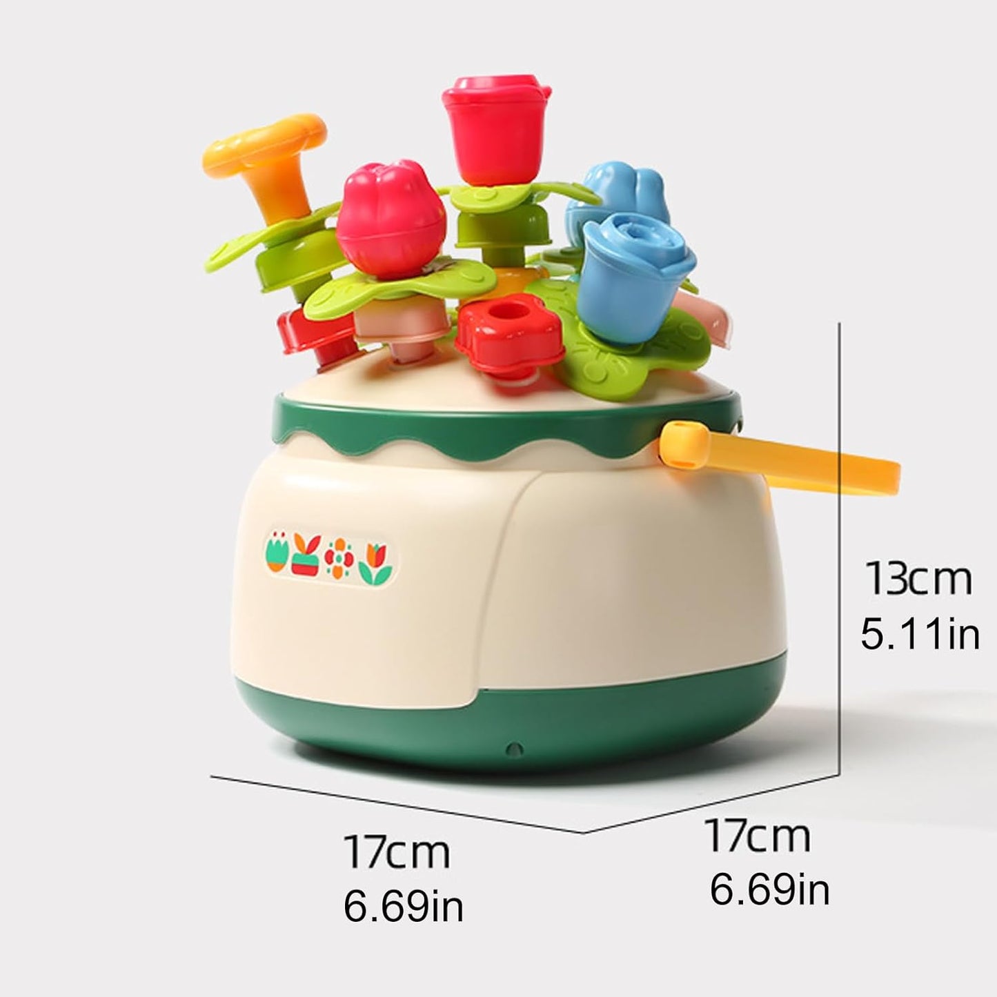 Fun Vegetal Design Pegboard Game for to Improve Fine Motor Skills and Cognitive Development Early Education Toy