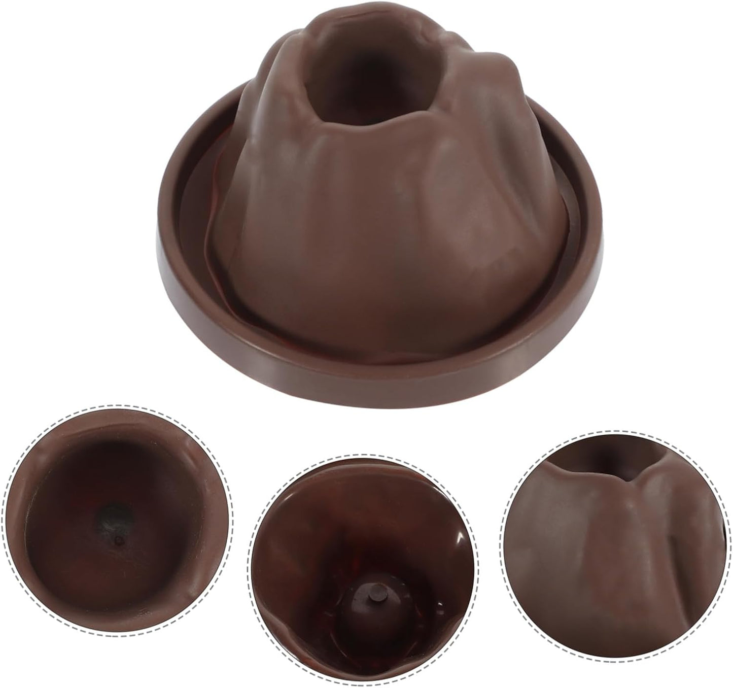 6pcs Volcanic Model Shell DIY Science Kit Plastic Volcanic Stand Eruption Simulation Educational for Interactive