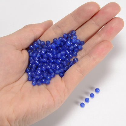 NCB 100pcs Original Natural Stone Beads Gemstone Round Loose Beads 6mm 8mm 10mm (Blue Aventurine, 6mm 100Beads) - Colors B