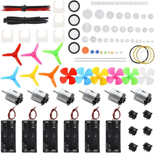 Sntieecr Electric Circuit Motor Kit, Science Experiment Educational Montessori Learning Kits Set for Kids DIY STEM Engineering Project, for Kids