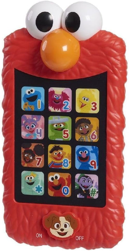 Sesame Street Learn with Elmo Pretend Play Phone, Learning and Education, Easter Basket Fillers, Gifts, Presents, Kids Toys for Ages 2 Up by Just Play, Kids Toys for Ages 2 Up by Just Play