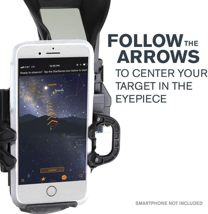 Celestron StarSense Explorer DX 130AZ App-Enabled Telescope – 130mm Newtonian Reflector with Smartphone Dock & StarSense App – iPhone & Android Compatible – Easy-to-Use for Beginners