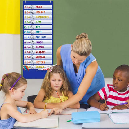 Godery Large Visual Schedule for Kids Chore Reward Chart,Bedtime Routine Chart for Toddlers,Double Side Weekly Planner Board with 109 Cards for Home School Planner,Autism Learning Materials.