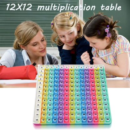 Yadishen 12x12 Multiplication Game Table Kids Math Learning Posters, Fidget Popper Educational Math Tools Fidget Popular Toys Relieve Stress Various Math Operations (20cm Large)