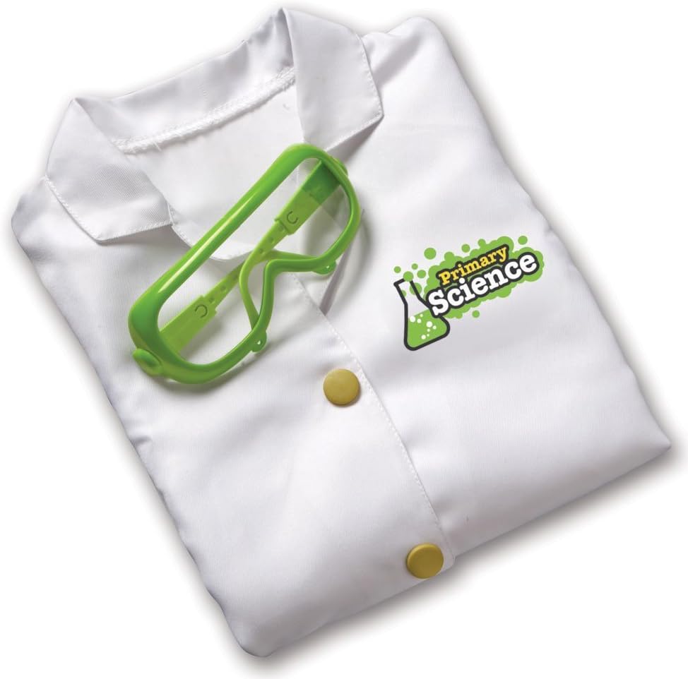 Learning Resources Beaker Creatures Lab Gear - 2 Pieces, Ages 5+ Lab Coat & Glasses for Kids, Science Exploration Games, STEM Toys for Kids