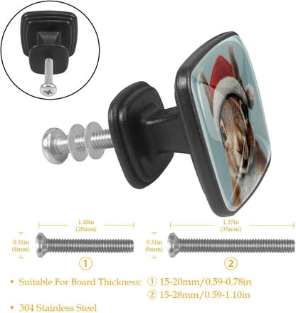 4 Pack Cabinet Knobs Drawer Pulls, 30mm Round ABS Glass Drawer Hardware Growing Butterfly Cabinet Handles with Screws for Dressers Kitchens Cupboard