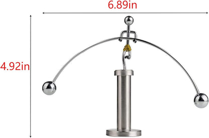 Sunnytech Steel Balance Physics Toy Weightlifter Kinetic Art Balance Toy Balancing Decompressive Science Home Office Toy for Desk Decor WJ020