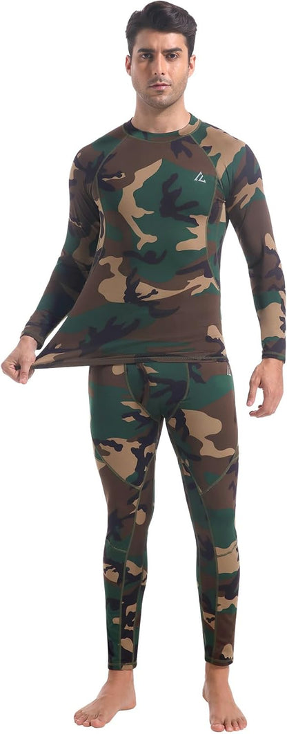 CL convallaria Thermal Underwear Long Johns Set Mens Winter Gift Hunting Gear Sport Base Layer Bottom Top - Colors B