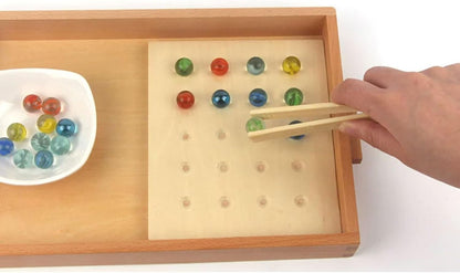 Montessori Children's Clamp Beads Concentration Training Collecting Beans Sensory Thinking Toys