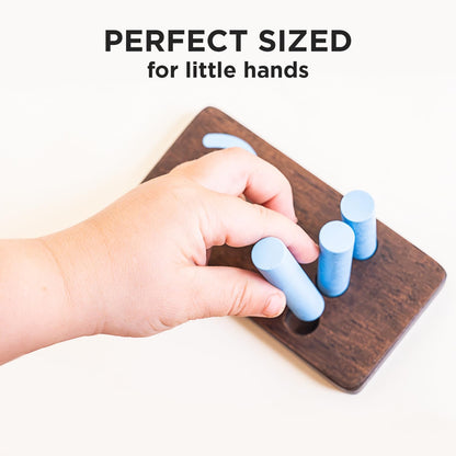 Counting Peg Board - Montessori Math and Numbers for Kids - Wooden Math Manipulatives Materials