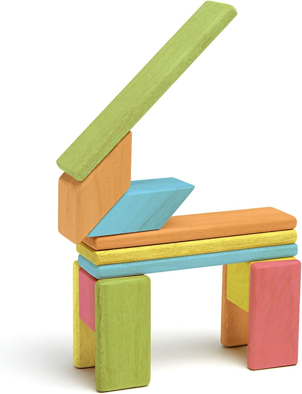 14 Piece Tegu Magnetic Wooden Block Set, Blues