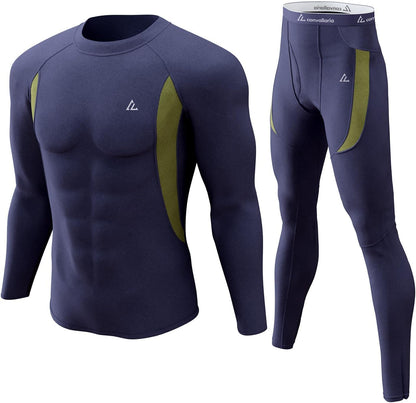 CL convallaria Thermal Underwear Long Johns Set Mens Winter Gift Hunting Gear Sport Base Layer Bottom Top - Colors B