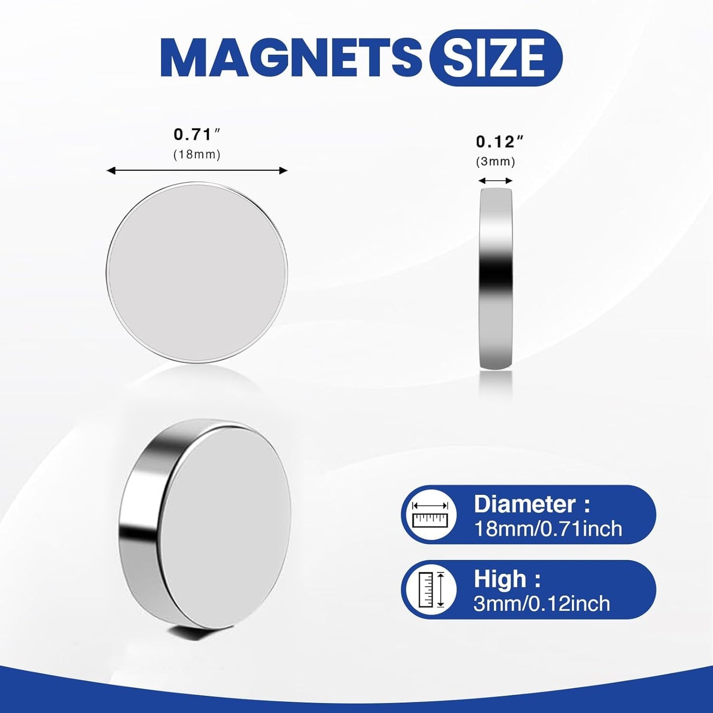 320Pcs Small Neodymium Magnets, 6x2mm Small Rare Earth Magnet Mini Magnets for Whiteboard, Office, School, STEM Measurement Kit, 3D Printing,Science Experiments