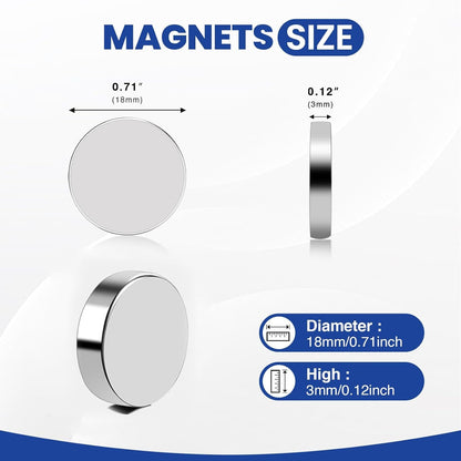 320Pcs Small Neodymium Magnets, 6x2mm Small Rare Earth Magnet Mini Magnets for Whiteboard, Office, School, STEM Measurement Kit, 3D Printing,Science Experiments
