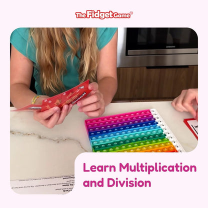 THE FIDGET GAME Number Ninja – Multiplication & Division Game for Grades 2–4 | Fun Learning Activity with Math Problems | Classroom & Homeschool Flash Cards & Strategy Play