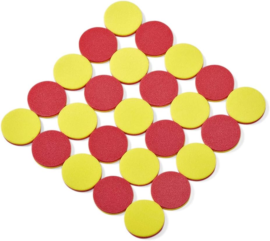 hand2mind Foam Two-Color Counters, Red and Yellow Counters, Counting Manipulatvies, Math Counters for Kids, Counting Chips, Math Manipulatives, Math Bingo Chips, Counters for Kids Math (Pack of 200)