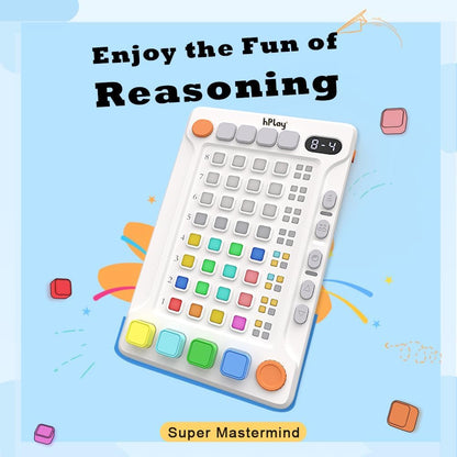 hPlay Electronic Handheld Code Breaking Game - Super Mastermind Logic Puzzle for Kids & Adults - Portable STEM Strategy Toy, 1-2 Players - Ideal Travel Game & Birthday Gift for Boys & Girls